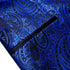 Men's Slim Fit Single Button Paisley Blazer Jacket for Business, Party, Wedding, and Prom - Stylish Formal Wear for All Seasons