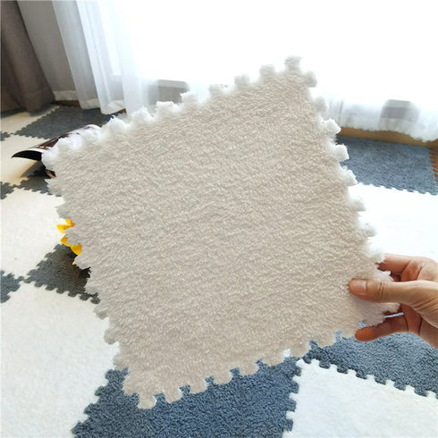 Soft Plush Kids Carpet Play Mat Interlocking EVA Foam Rug for Children