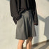 Fashion Casual Shorts Men Summer Korean Chic Wide Leg Trousers Male Knee-length Sashes Draped Loose Retro High Street Style
