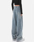 Casual Wide Leg Jeans for Women - Trendy Harajuku Punk Denim Cargo Pants for Effortless Streetwear Style, Perfect for Fall Outfits and Homecoming Events