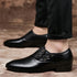 Classic Point Toe Men’s Dress Shoes for Business and Formal Occasions – Stylish Lace-Up Brogue Casual Footwear for Every Man's Wardrobe