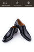 Men's Leather Casual Oxford Shoes Comfortable Lace-Up Business Footwear