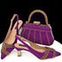 Italian Design Texture Shoes And Bags Rhinestones High Heels