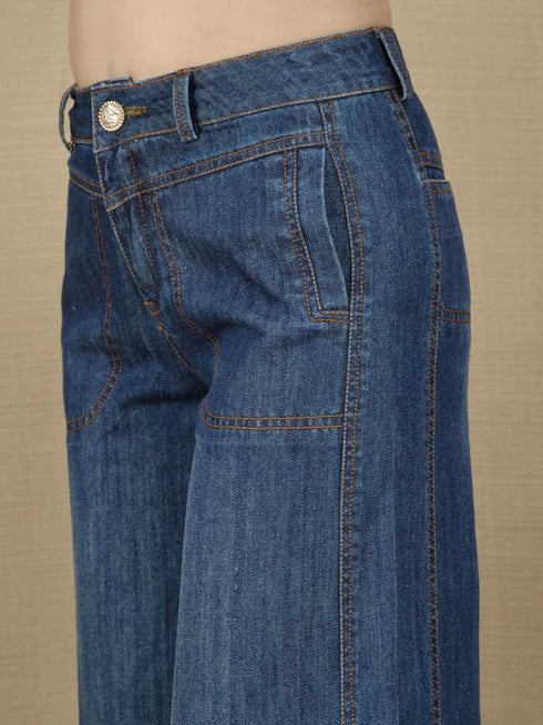 High Waist Wide Leg Jeans for Women Casual Baggy Trousers