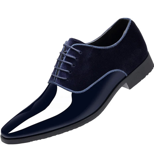 Classic Lace-Up Oxford Shoes for Men - Elegant Formal Footwear for Office, Weddings, and Business Casual Events