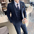 Stylish Business Casual Three-Piece Suit for Men with Vest and Trousers