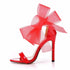 Elegant Women's Sandals with Pointed Toe and Butterfly Knot for Wedding and Office Wear