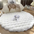 Nordic Round Carpets Plush Floor Mat Soft Area Rugs Shaggy Indoor Decor