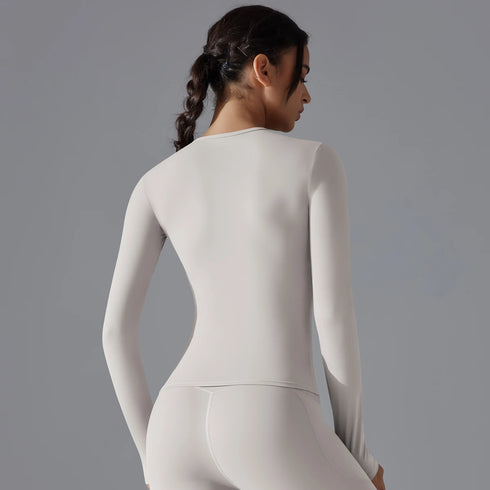 Yoga Shirts for Women Long Sleeve Winter Fitness Running Gym Workout Dry Fit Breathable Sports Top