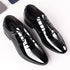 Elegant Oxford Leather Shoes for Men - Breathable and Comfortable Formal Flats for Office, Weddings, and Daily Wear - Perfect Plus Size Business Footwear with Pointed Toe Design