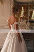 Customized Sweetheart 3D Flowers Cap Sleeve Wedding Dress