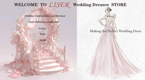 A-Line Elegant Wedding Dress With Lace-Up Back Short Sleeves Silk Satin Modern Gown