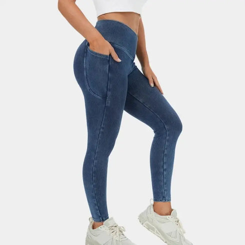 High Waist Jeans Slim Denim Pencil Pants for Fashionable Women