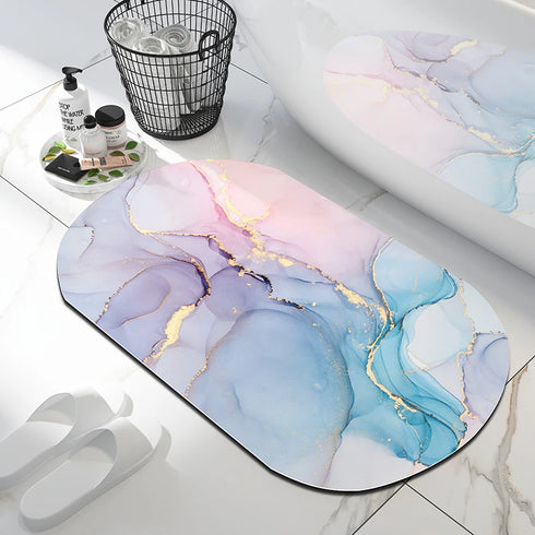 Luxury Nordic Diatomite Bath Mat Anti Slip Super Absorbent Quick Dry Floor Mat