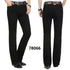 Male Bell Bottom Denim Trousers Slim Black Boot Cut Jeans Casual Business Flares Pants