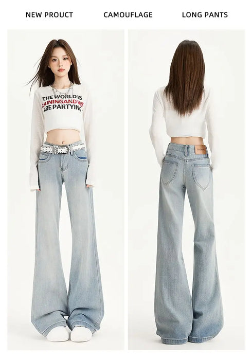 Baggy Jeans For Women Retro Denim Pants High Waist Vintage Streetwear Style Casual Everyday Wear