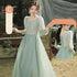 Bridesmaid Dress Elegant Tulle With Bow A Line Long Dress For Wedding Party Celebration Bridesmaid Dresses