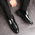 Italian Dress Shoes for Men Lace Up Point Toe Oxfords for Business Casual and Wedding Events