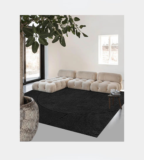 Modern Minimalist Large Area Rug for Living Room and Bedroom Decor