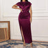 Long Dress Women Party Pleated Bandage Elegant Evening Maxi Dresses