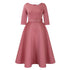 Elegant Women Party Dresses A Line with Waist Belt for Classy Office and Wedding Guests
