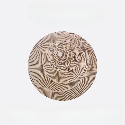 Modern Art Round Carpet Fluffy Soft Spiral Stripes Rug for Living Room and Bedroom