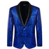 Men's Slim Fit Single Button Paisley Blazer Jacket for Business, Party, Wedding, and Prom - Stylish Formal Wear for All Seasons
