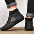 Winter Waterproof Leather Ankle Boots for Men with Fur Lining