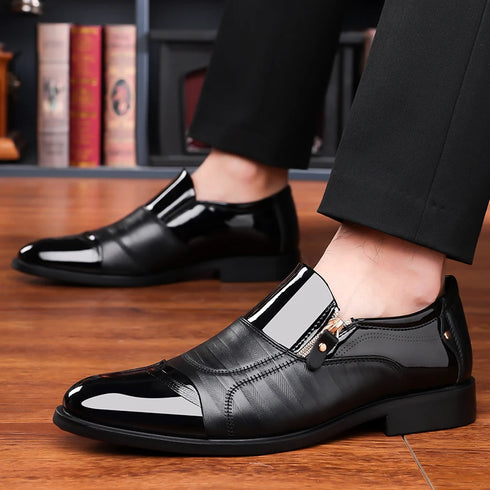Comfortable Slip-On Walking Shoes for Men Casual Breathable Loafers Handmade Wedding Footwear