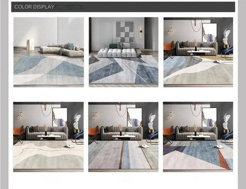 Nordic Luxury Crystal Fleece Large Living Room Carpet Rug for Home Decor