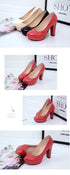 Elegant Women's Party Pumps with Thick High Heels