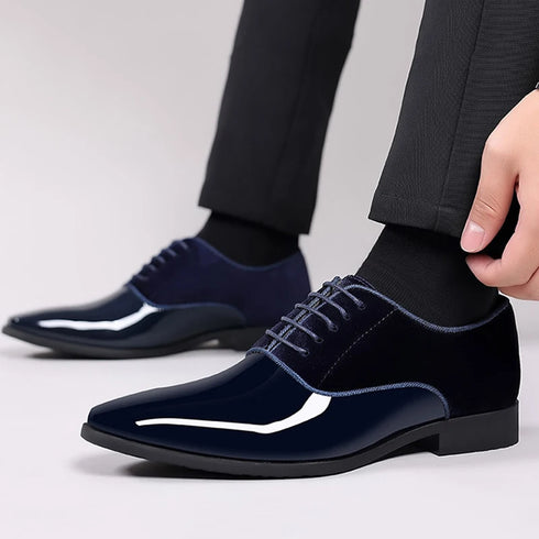Classic Lace-Up Oxford Shoes for Men - Elegant Formal Footwear for Office, Weddings, and Business Casual Events