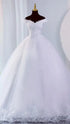 Plus Size Off Shoulder Lace Mermaid Wedding Dress With Train, Vintage Appliques Gown