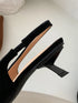 Elegant Pointed Toe Slingback Sandals Low Heel Mules
