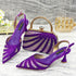 Venus Chan Shoes and Bag Set for Women's Party Heels