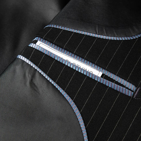 Business Casual Suit Three-Piece Set with Vest and Trousers in Fashionable British Style