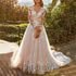 Enternity Fashionable A-line Wedding Gown For Bride Appliques