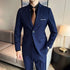 Fashion Business Casual Suit Set for Men with Vest and Trousers for Wedding