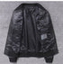 Stylish Casual Men's Bomber Jacket in Genuine Cowhide Leather - Perfect Spring and Autumn Outerwear with Full Sleeves and Zipper Closure