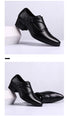 Leather Men Dress Shoes Elevator Business Oxford Footwear for Wedding and Office
