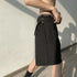 Fashion Casual Shorts Men Summer Korean Chic Wide Leg Trousers Male Knee-length Sashes Draped Loose Retro High Street Style