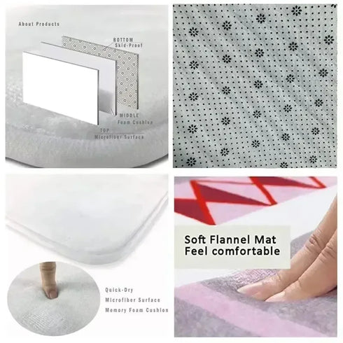 Persian Luxury Retro Red Carpet Living Room Large Non-Slip Coffee Table Mat Home Decoration Rug