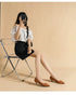 Stylish Women's Pointed Toe Slip-On Flat Pumps for Casual Spring and Autumn Wear