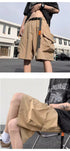 Summer Men's Functional Cargo Shorts Multi-Pocket Baggy Gym Shorts Streetwear Bermuda
