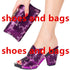 Shoe Bag Set Ladies Rhinestones Fashion Slippers High Heel Party
