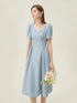 FSLE Swan Dress French Style High Waist Dress for Women