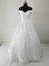 Wedding Dresses Illusion V-Neck Short Tulle Sequined Embroidery Beading Backless Off The Shoulder Luxury Bride Gown