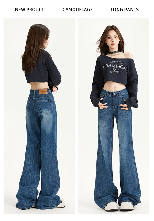 Baggy Jeans For Women Retro Denim Pants High Waist Vintage Streetwear Style Casual Everyday Wear