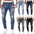 Ripped Slim Fit Denim Distressed Ankle Length Mens Jeans
