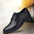 Elegant Men's Black Leather Oxfords for Formal Occasions - Perfect Wedding, Party, Office, and Business Shoes for Men